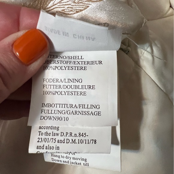 Super unique and beautiful Italian reversible down jacket - Picture 14 of 14